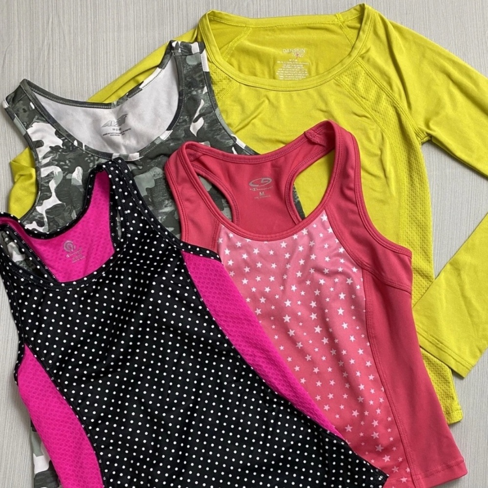 Girls Active Top Lot Size Medium Youth Top Shirt Bundle